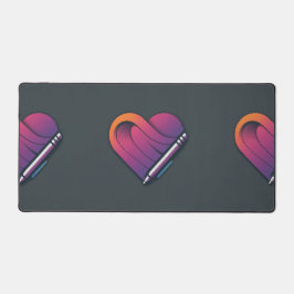 Liebe Symbol Pen Schreibtischunterlage