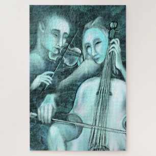 Liebe Symphony - Duet - Art Painting Jigsaw Puzzle
