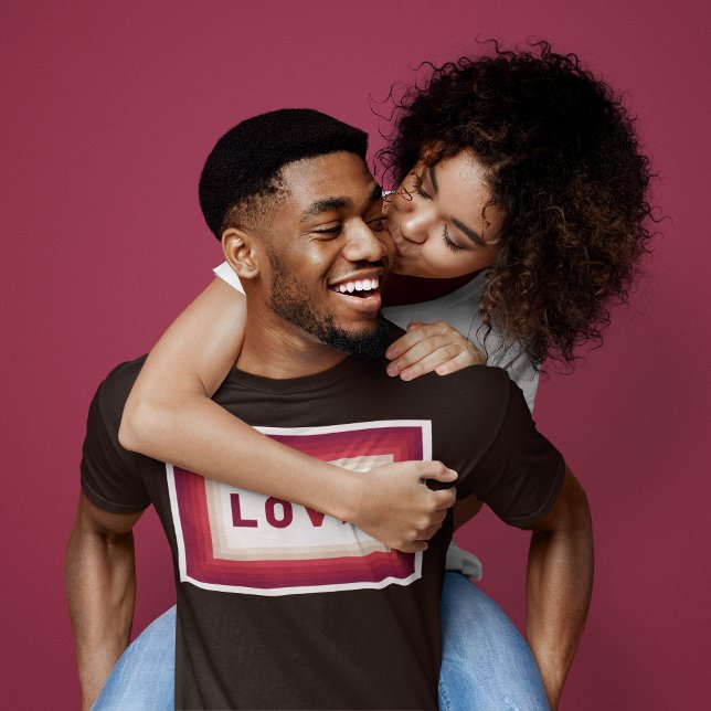 Liebe T-Shirt (Lovers exchanging their happiness)