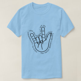 Liebe T - Shirt signieren