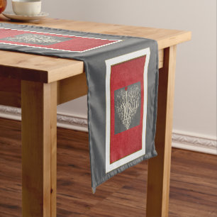 Liebe Table Runner Kurzer Tischläufer