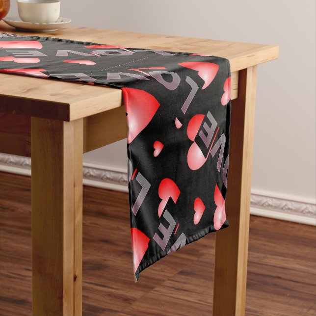 Liebe Table Runner Kurzer Tischläufer (Beispiel)