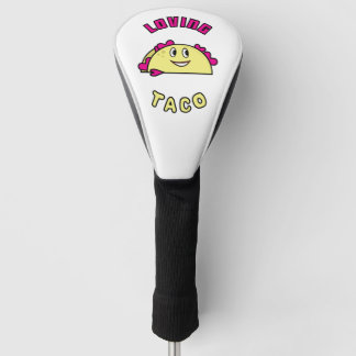 Liebe Taco Herz lächelnd mexikanische Lebensmittel Golf Headcover