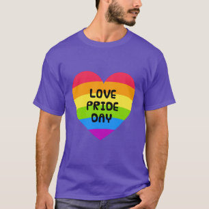 Liebe Tag lila T-Shirt