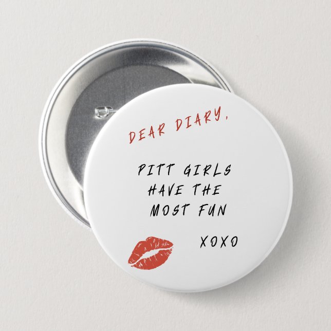 Liebe Tagebuch, Pitt Game Day Button (Vorne & Hinten)