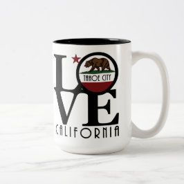 LIEBE Tahoe City, Kalifornien 15oz Zweifarbige Tasse