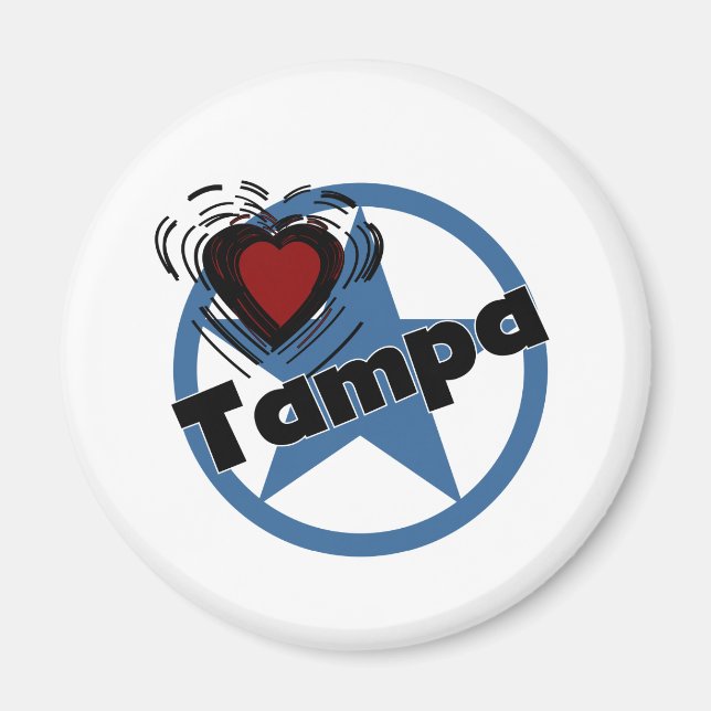 Liebe Tampa Magnet (Vorne)
