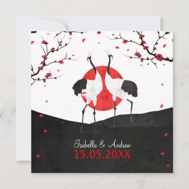 Liebe-Tanz - Hochzeits-Einladung - Quadrat Einladung (Vorderseite)