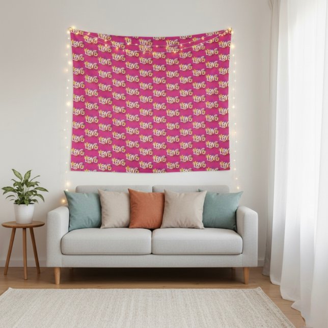 LIEBE Tapestry Wandteppich (Von Creator hochgeladen)