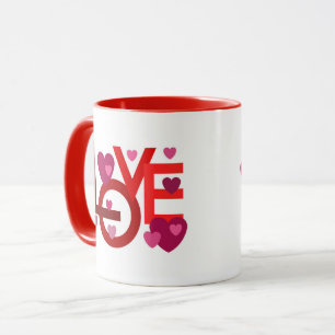 LIEBE TASSE ALS GESCHENKE NEUJAHRESVALENTININ JEDE