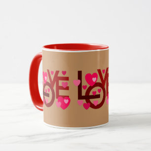 LIEBE TASSE ALS GESCHENKE NEUJAHRESVALENTININ JEDE