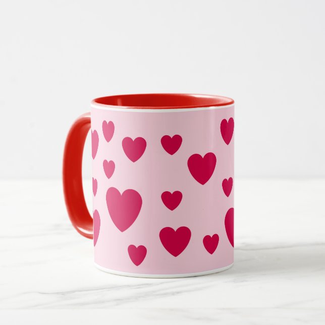 LIEBE TASSE ALS GESCHENKE NEUJAHRESVALENTININ JEDE (Vorderseite Links)
