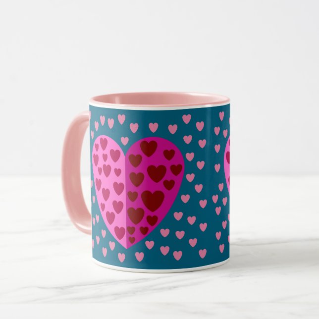 LIEBE TASSE ALS GIFT NEUJAHR VALANTINE EHEFRAU HUS (Vorderseite Links)