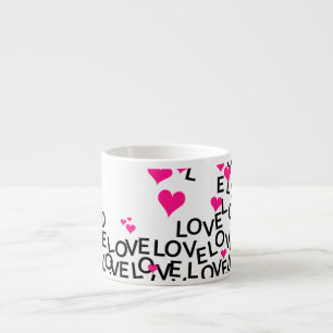 Liebe-Tasse des Valentines Tages Espressotasse