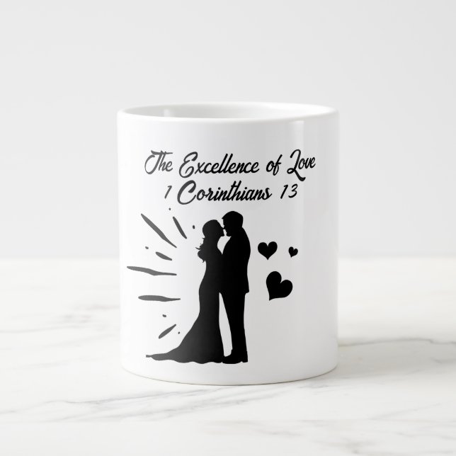 Liebe - Tasse Riesenkaffee Tasse (Vorderseite)