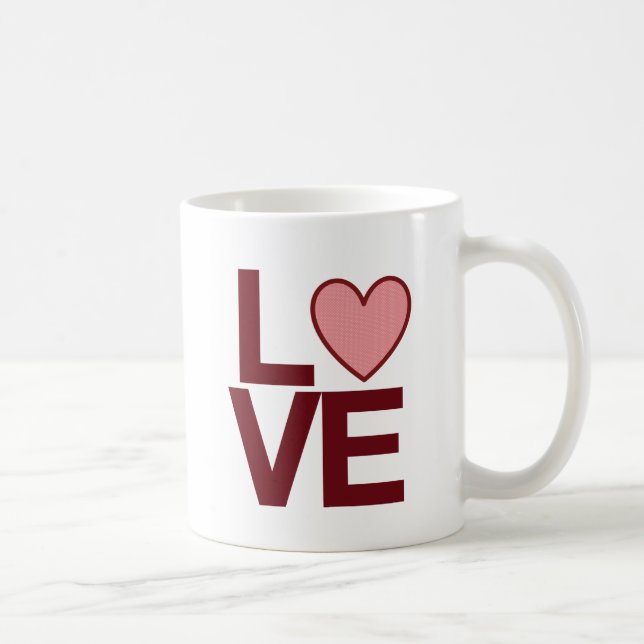 LIEBE Tasse - Rot (Rechts)