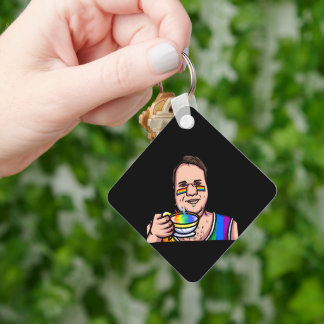 Liebe Tasse und Liebe Welt Schlüsselanhänger