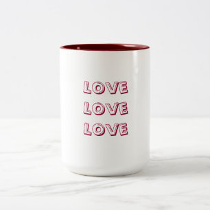 Liebe-Tasse Zweifarbige Tasse