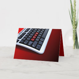 Liebe-Tastatur Feiertagskarte