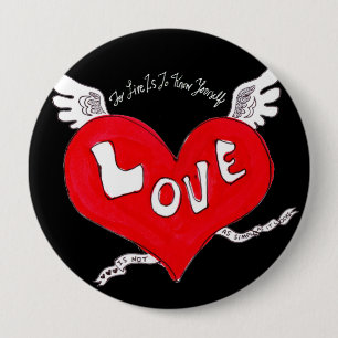 Liebe Tattoo-Button Button