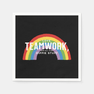 Liebe, Teamwork und all das Hippie-Zeug Serviette