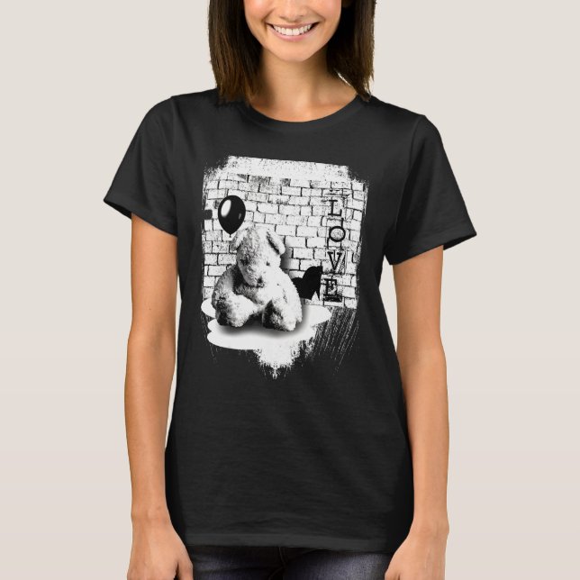 Liebe Teddy Cudly Bear Sad T-Shirt (Vorderseite)