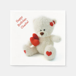 Liebe Teddy-Papierservietten Serviette