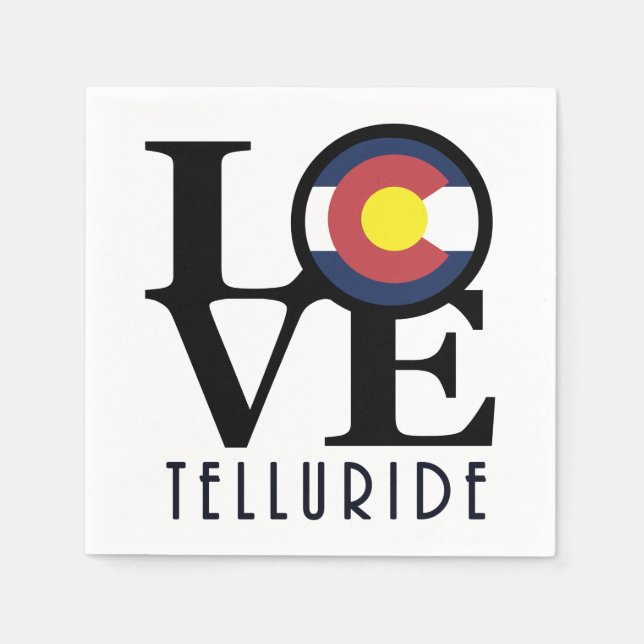 LIEBE Telluride Colorado Serviette (Vorderseite)