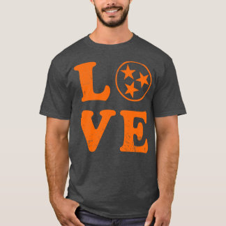 Liebe Tennessee State Flag Zuhause Family T-Shirt