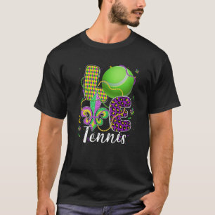 Liebe Tennis Ball mit Lilie Beatles Fat Tuesd T-Shirt