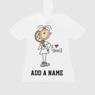 Liebe-Tennis der Frau-I Ornament