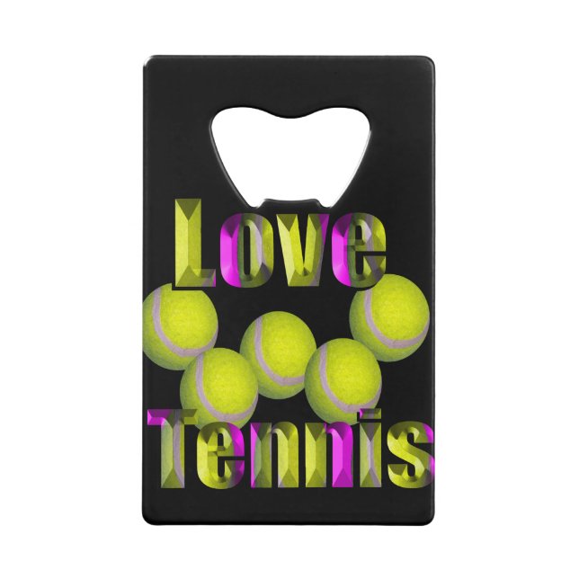 Liebe Tennis Design, Geldbeutel Flaschenöffner (Vorderseite)