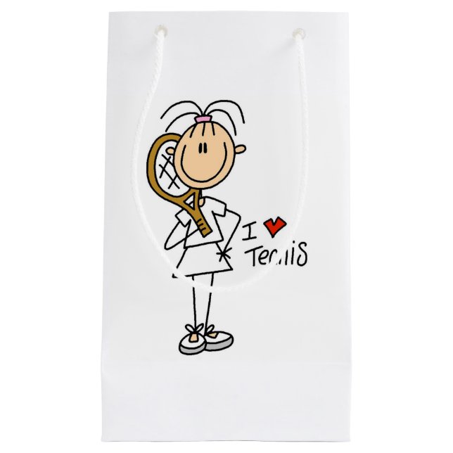 Liebe-Tennis-Geschenk-Tasche der Frau-I Kleine Geschenktüte (Vorderseite)