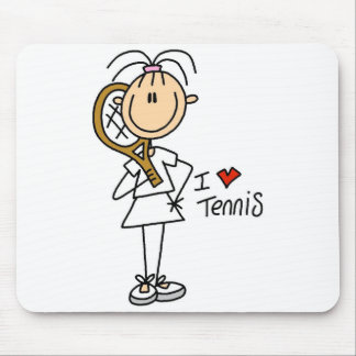 Liebe-Tennis Mousepad des Mädchen-I