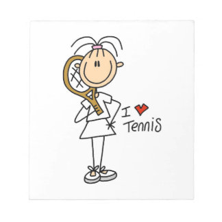 Liebe Tennis Notizblock