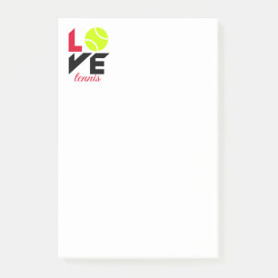 Liebe Tennis Post-it Klebezettel