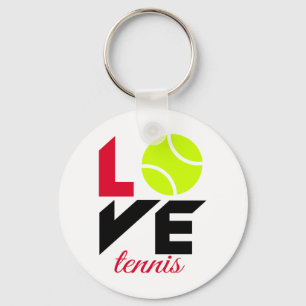 Liebe Tennis Schlüsselanhänger
