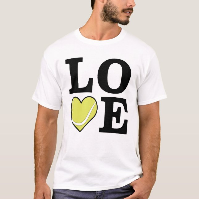 Liebe Tennis T-Shirt (Vorderseite)