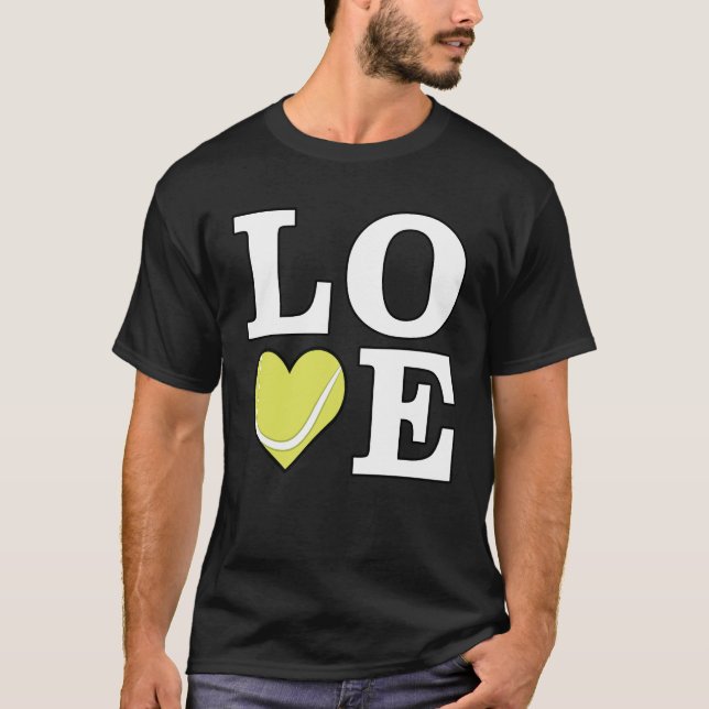 Liebe Tennis T-Shirt (Vorderseite)