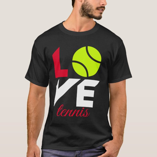 Liebe Tennis T-Shirt (Vorderseite)
