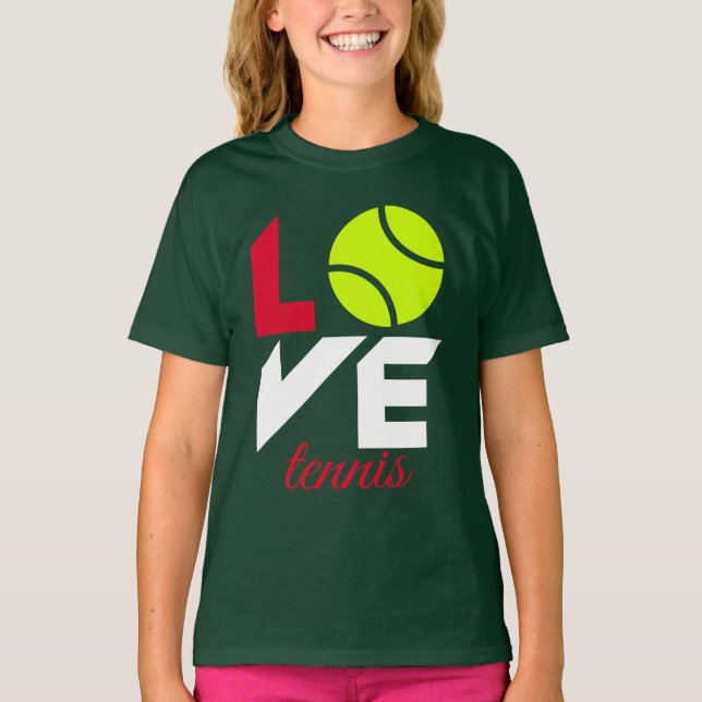 Liebe Tennis T-Shirt (Vorderseite)