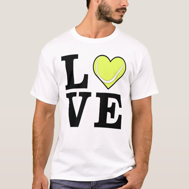Liebe Tennis T-Shirt (Vorderseite)