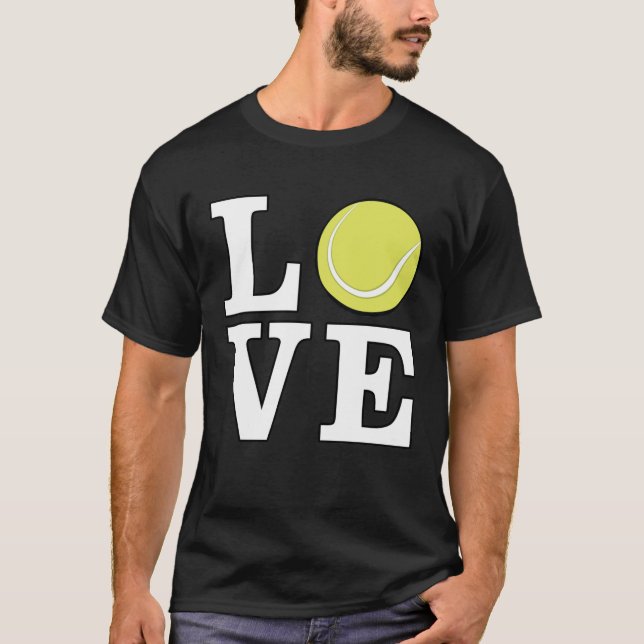 Liebe Tennis T-Shirt (Vorderseite)