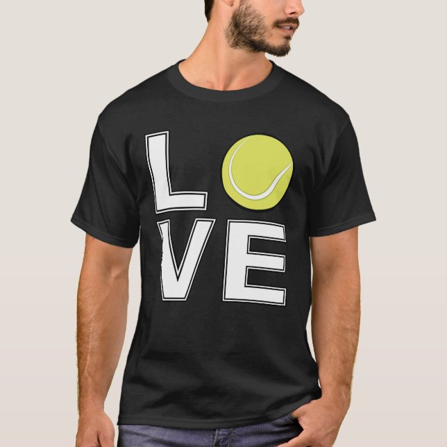 Liebe Tennis T-Shirt (Vorderseite)