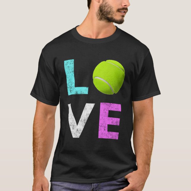 Liebe Tennis T-Shirt (Vorderseite)