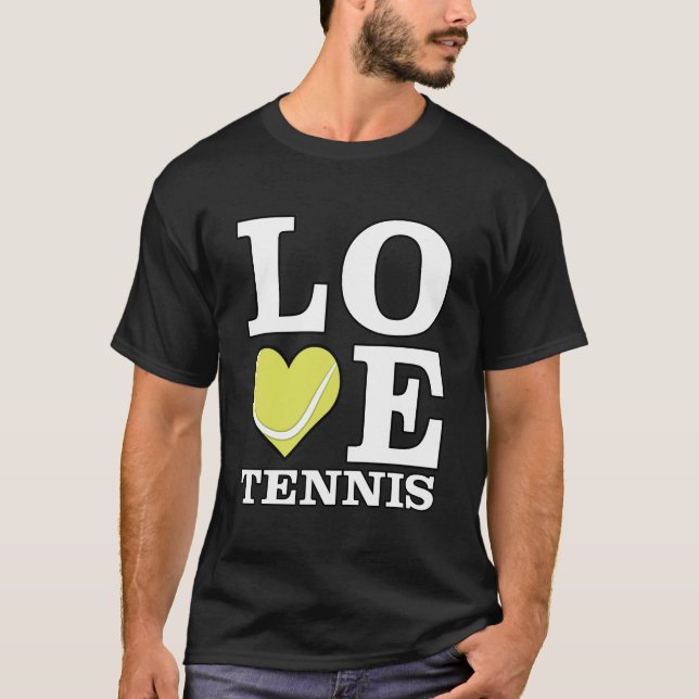 Liebe Tennis T-Shirt (Vorderseite)