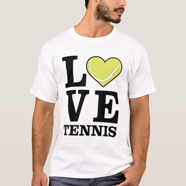 Liebe Tennis T-Shirt (Vorderseite)