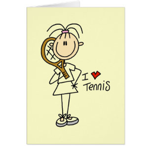 Liebe-Tennis-T-Shirts und Geschenke des Mädchen-I