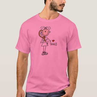 Liebe-Tennis-T-Shirts und Geschenke des Mädchen-I T-Shirt