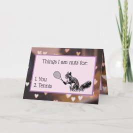 Liebe Tennisturrel Feiertagskarte